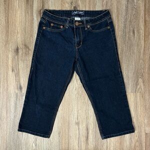 Fade To Blue | Dark Wash Capri Jeans